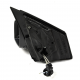 Espejo Lateral Izquierdo Poroso Negro con Ajuste Manual Isaka para Polo 9N