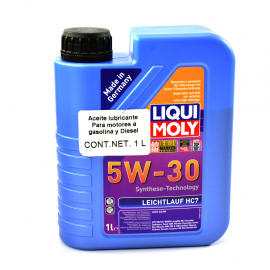 Botella de Aceite Liqui Moly Multigrado Sintético 5W-30 Leichtlauf HC7