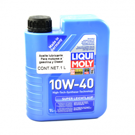 Botella de Aceite Liqui Moly Multigrado Sintético 10W-40 Leichtlauf
