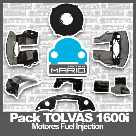 Pack de Tolvas Negras de Motor para Vw Sedan (Motores 1600 Fuel Injection)