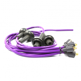 Juego de 5 Cables Conectores de Bujías con Revestimiento de Silicón Color Morado Taylor para VW Sedan, Combi 1500, 1600, Safari