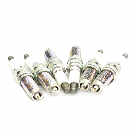 Juego de 6 Bujías Originales 101905622 de Platino con 1 Electrodo para Passat CC, Touareg