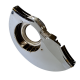 Tolva de Turbina Repartidora de Aire de Motor Cromada sin Ductos de Calefacción Scat para VW Sedan 1600, 1600i, Combi 1600