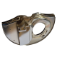 Tolva de Turbina Repartidora de Aire de Motor Cromada sin Ductos de Calefacción Scat para VW Sedan 1600, 1600i, Combi 1600