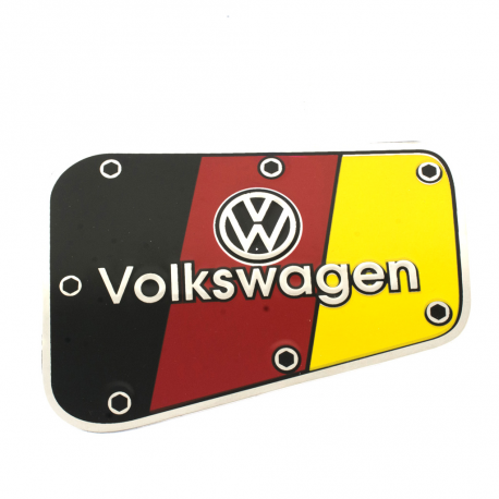 Mascara Metálica de Tapa de Gasolina Volkswagen Germany para VW Sedán 1600, 1600i
