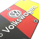Mascara Metálica de Tapa de Gasolina Volkswagen Germany para VW Sedán 1600, 1600i