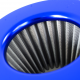 Filtro de Alto Flujo UNIVERSAL Tipo Pino Color Azul Metálico para Motor
