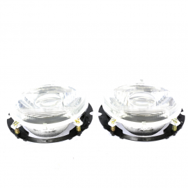 Juego de 2 Faros con Direccional Cromado y Lupa para VW Sedan 1500, 1600, 1600i, Combi 1600, Safari, Hormiga