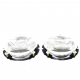 Juego de 2 Faros con Direccional Cromado y Lupa para VW Sedan 1500, 1600, 1600i, Combi 1600, Safari, Hormiga