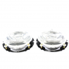 Juego de 2 Faros con Direccional Cromado y Lupa para VW Sedan 1500, 1600, 1600i, Combi 1600, Safari, Hormiga