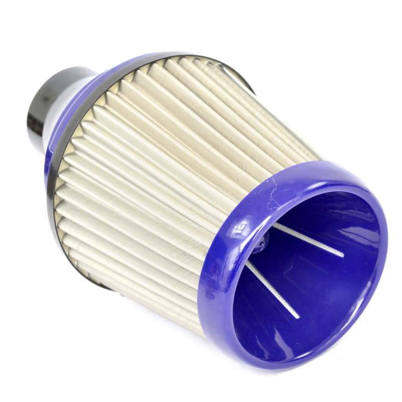 Nikou Kit de filtro de aire del coche - filtro aire alto flujo Estructura  Hon-eycomb 63 mm Diámetro múltiple Cabeza de hon-go Flujo alto Baja  resistencia Universal(Azul) : : Coche y moto