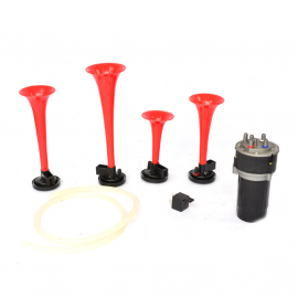 Kit de Claxon Universal con Compresor y Cornetas con la Melodía de Tequila Tunix
