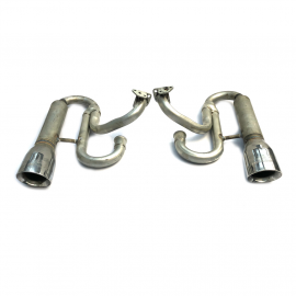 Mofle Doble con Puntas Cromadas Modelo Rocket Miller para VW Sedán 1600