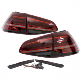 Juego de 4 Calaveras, Interna y Externa, con Luz LED Secuencial Auto Magic para Golf GTI A7