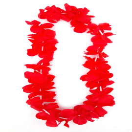 Collar de Folres Color Rojo Estilo Hawaii