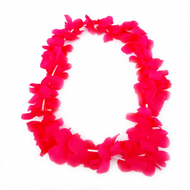 Collar de Folres Color Rojo Estilo Hawaii