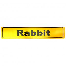 Placa Estilo Europa para Modelos Rabbit