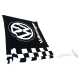 Bandera con Soporte de Ventana Volkswagen color Negro