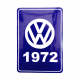 Calcomanía Azul Decorativa VW Generación 1972