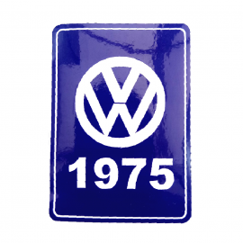 Calcomanía Azul Decorativa VW Generación 1975