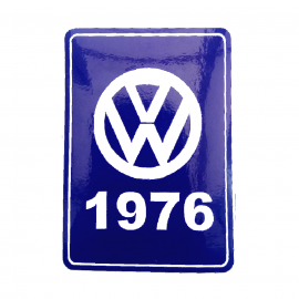 Calcomanía Azul Decorativa VW Generación 1976