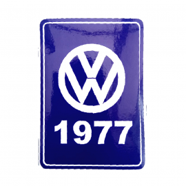 Calcomanía Azul Decorativa VW Generación 1977