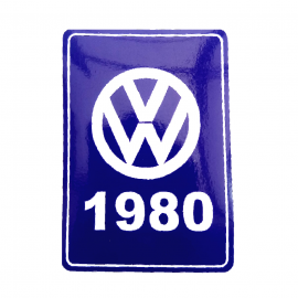 Calcomanía Azul Decorativa VW Generación 1980