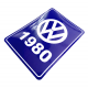 Calcomanía Azul Decorativa VW Generación 1980
