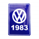 Calcomanía Azul Decorativa VW Generación 1983
