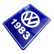Calcomanía Azul Decorativa VW Generación 1983
