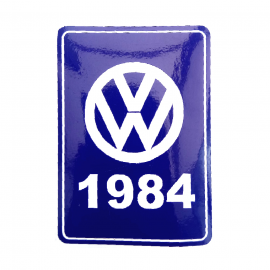 Calcomanía Azul Decorativa VW Generación 1984