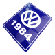 Calcomanía Azul Decorativa VW Generación 1984