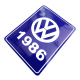 Calcomanía Azul Decorativa VW Generación 1986
