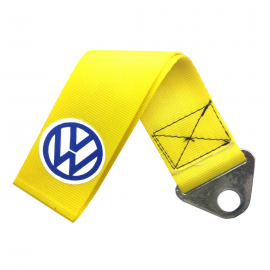 Jalón de Arrastre Universal Amarillo y Logo Volkswagen