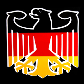 Calcomanía Externa de Vinil con Imagen Águila de Alemania