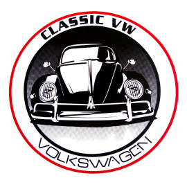Calcomanía Externa de Vinil con Imagen CLASIC VW Volkswagen