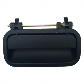 Manija Exterior de Puerta Trasera sin Lado Negra Corrugada Bruck para Chevy C1, C2, C3