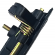 Manija Exterior de Puerta Trasera sin Lado Negra Corrugada Bruck para Chevy C1, C2, C3