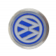 Perilla Metálica con Emblema VW Azul de Guantera para VW Sedán 1600, 1600i, Combi 1600