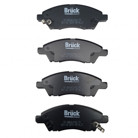 Juego de 4 Balatas Delanteras Semimetálicas Bruck para Versa, March