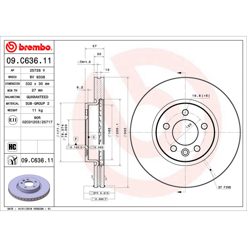 08.5334.10 BREMBO Disco De Freno 247x8mm, 4, Macizo, Con Tornillos