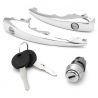 Kit de Manijas de Puertas Cromadas y Switch de Encendido Bruck para VW Sedan, Brasilia