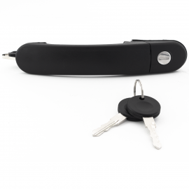 Manija Exterior de Puerta Delantera sin Lado Negra con Llaves Bruck para Pointer G3
