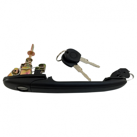 Manija Exterior de Puerta Delantera sin Lado Negra con Llaves Bruck para Derby 6KV, 6N