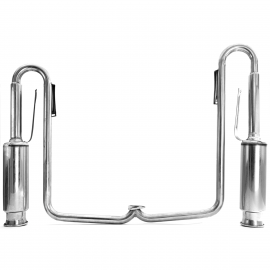 Mofle Cromado MILLER con Doble Silenciador VIPER para VW Sedan 1500, 1600, 1600i
