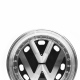 Juego de 4 Rines de 17" con Emblema de VW Pulido y Centro Negro Auto Magic