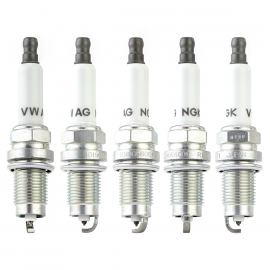 Juego de 5 Bujías Originales 101905600C de Platino con 1 Electrodo para Beetle, Bora, Jetta A6