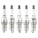 Juego de 5 Bujías Originales 101905600C de Platino con 1 Electrodo para Beetle, Bora, Jetta A6