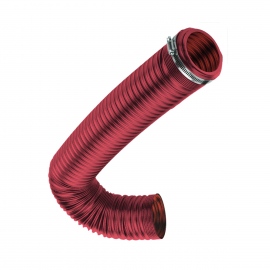 Tubo Flexible Rojo con Abrazaderas para Filtro de Aire Tunix Universal