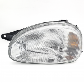 Faro Principal Izquierdo con Vidrio Rayado sin Focos DEPO para Chevy C1